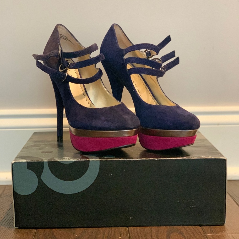 Platinum bp Stiletto Pump NWOT
